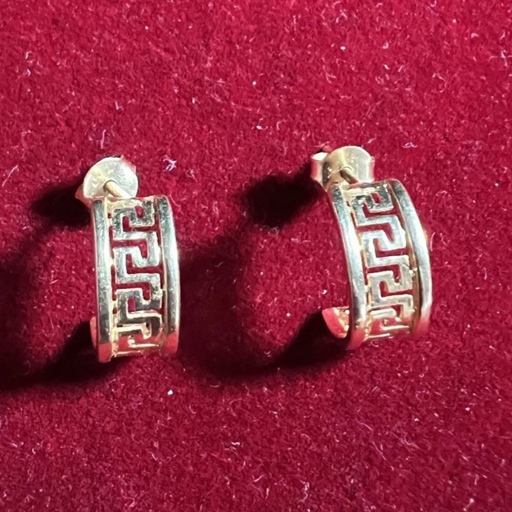 Elegant Gold Hoop Earrings Zuca design solid 18k gold